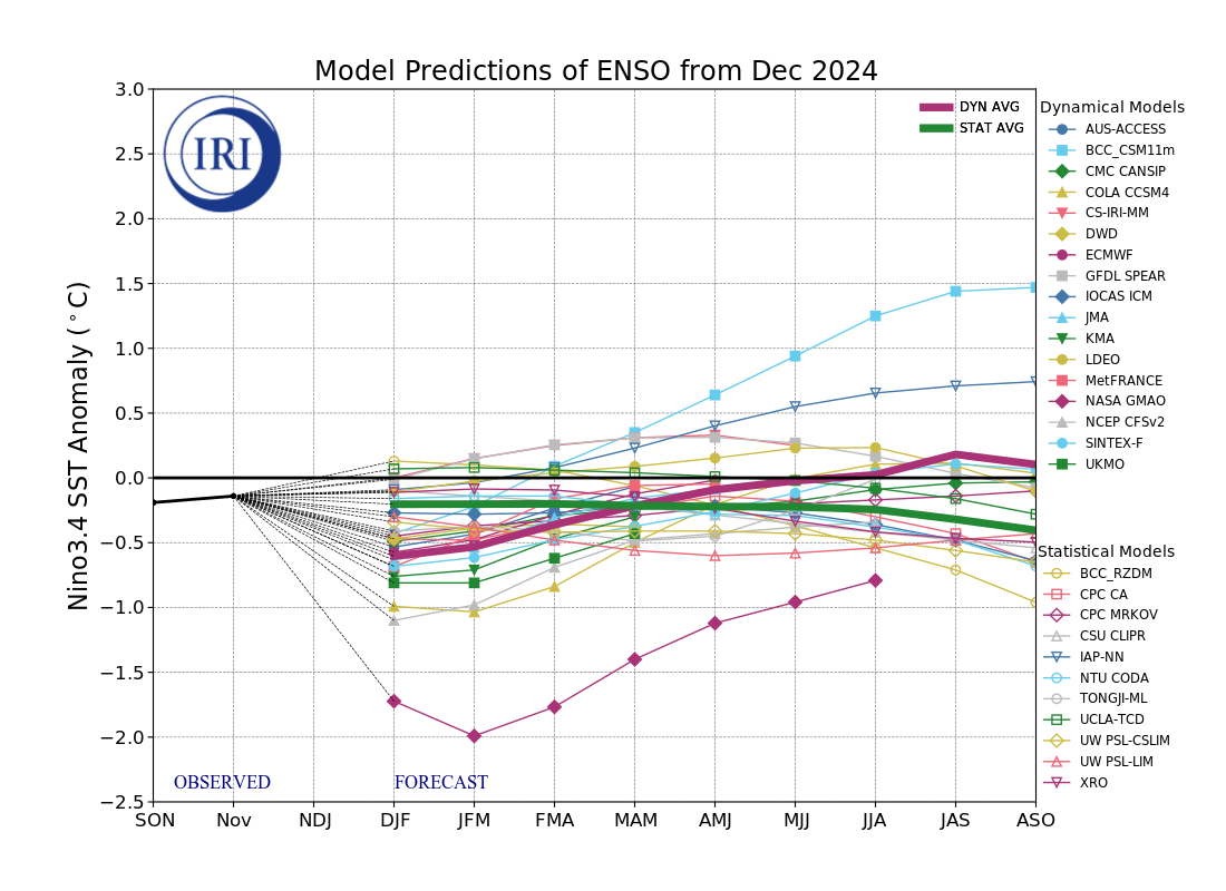 IRI ENSO Model Forecast Plumes Image