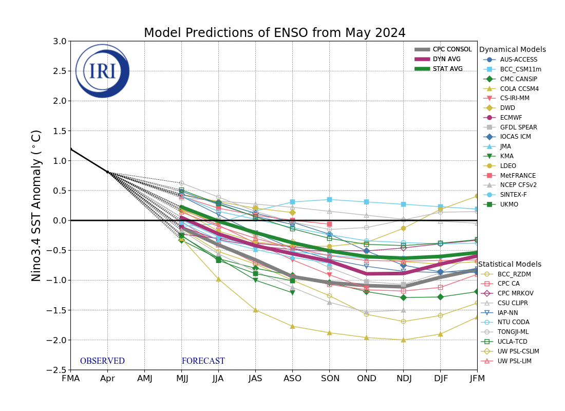 IRI ENSO Model Forecast Plumes Image