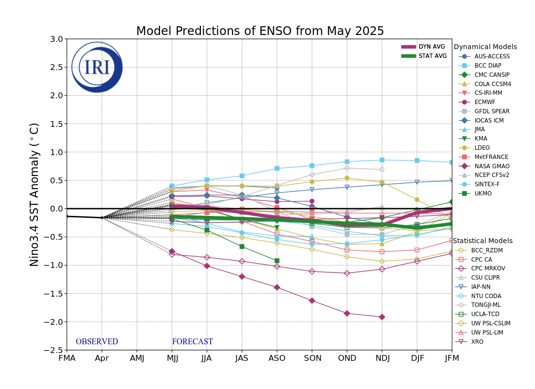 IRI ENSO Model Forecast Plumes Image
